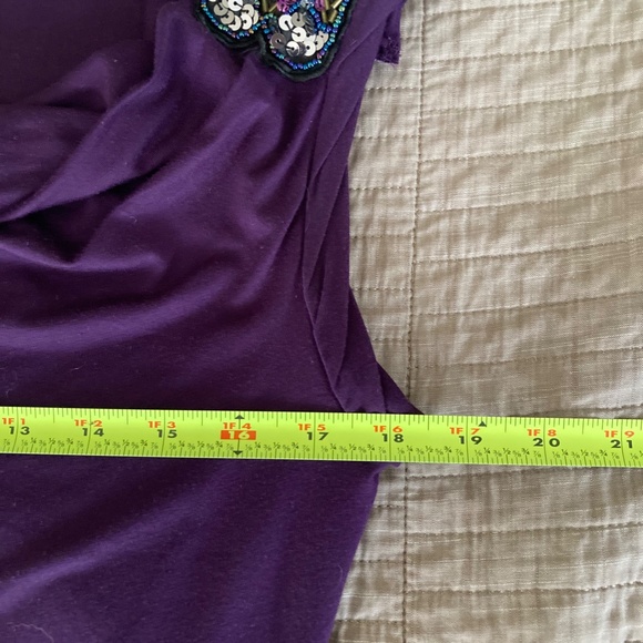 twenty-one Sleeveless Cowl Neck Knit Top w Embellished Shoulders SIZE S/P - Picture 12 of 13